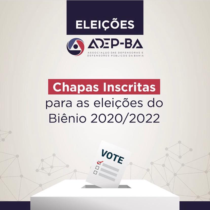 Comissão eleitoral divulga resultado da inscrição de chapas